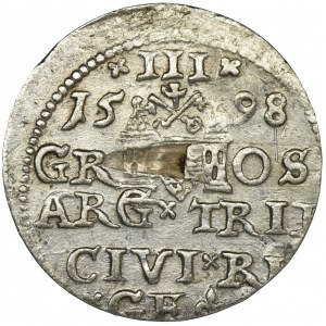 Sigismund III Vasa, 3 Groschen Riga 1598