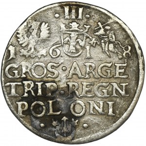 Sigismund III Vasa, 3 Groschen Krakau 1618