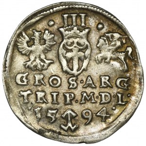 Sigismund III Vasa, 3 Groschen Vilnius 1594