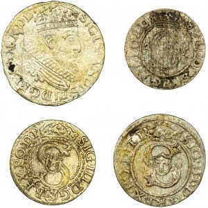 Set, Sigismund III Vasa, Groschen and schillings (4 pcs.)