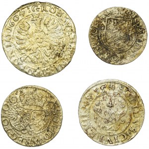 Set, Sigismund III Vasa, Groschen and schillings (4 pcs.)