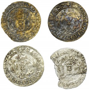 Set, Sigismund III Vasa, Groschen Danzig (4 pcs.)