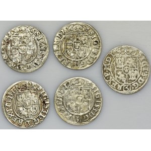 Set, Sigismund III Vasa, 3 Polker (5 pcs.)