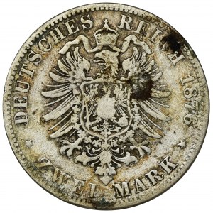 Germany, Kingdom of Prussia Wilhelm I, 2 Mark Berlin 1876 A