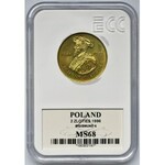 2 złote 1996 Zygmunt II August - ECC MS68