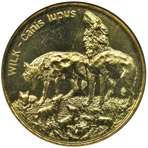 2 złote 1999 Wilk - ECC MS65