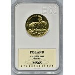 2 złote 1999 Wilk - ECC MS65