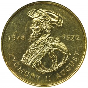 2 złote 1996 Zygmunt II August - ECC MS65