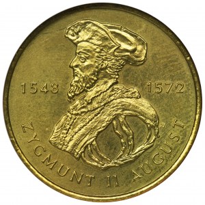 2 złote 1996 Zygmunt II August - ECC MS66