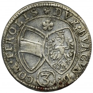 Austria, Ferdynand Karol, 3 Krajcary Hall 1645