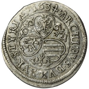 Austria, Ferdinand II, 3 Kreuzer Graz 1634