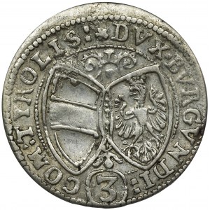 Austria, Ferdinand Karl, 3 Kreuzer Hall 1639