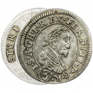 Austria, Ferdinand II, 3 Kreuzer Graz 1625 - STYRI