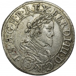 Austria, Ferdinand III, 3 Kreuzer Graz 1638