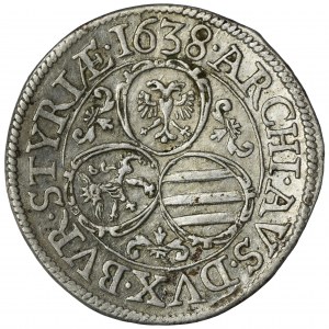 Austria, Ferdinand III, 3 Kreuzer Graz 1638