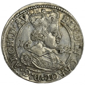 Austria, Ferdynand Karol, 3 Krajcary Hall 1642