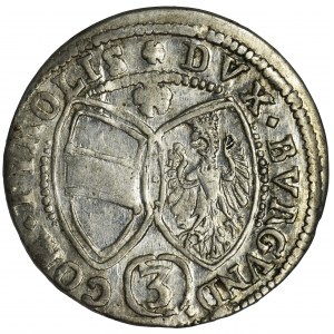 Austria, Ferdynand Karol, 3 Krajcary Hall 1642