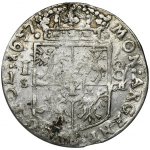 John II Casimie, 1/4 Thaler Krakau 1657 IT SCH