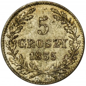 Free City of Krakau, 5 groschen 1835