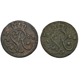 Zestaw, Poniatowski, Szelągi 1768 (2 szt.)