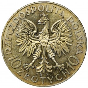 Głowa Kobiety, 10 złotych Warszawa 1933