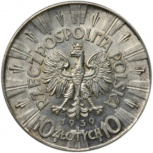 Piłsudski, 10 złotych 1939