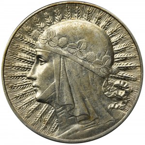 Głowa Kobiety, 10 złotych Warszawa 1933