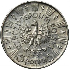 Piłsudski, 5 złotych 1938