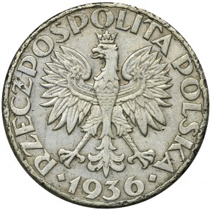 Żaglowiec, 5 złotych 1936