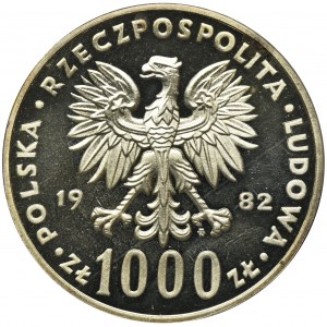 PRÓBA NIKIEL, 1.000 złotych 1982 Jan Paweł II