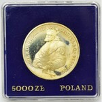 5.000 złotych 1989 Władysław II Jagiełło - Półpostać - RZADKIE