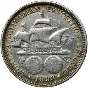 USA, 1/2 Dollar Philadelphia 1893 - World's Columbian Exposition Chicago