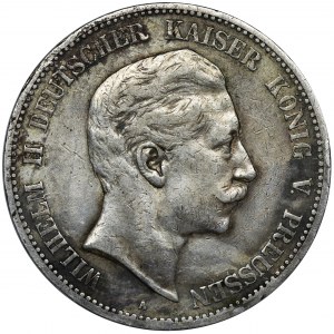 Germany, Kingdom of Prussia, Wilhelm II, 5 Mark Berlin 1898 A