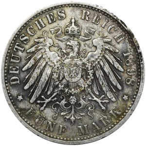 Germany, Kingdom of Prussia, Wilhelm II, 5 Mark Berlin 1898 A
