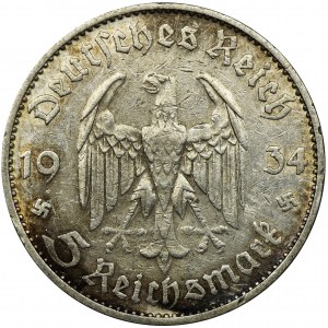 Germany, Third Reich, 5 Mark Munich 1934 D