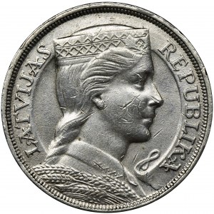 Latvia, Latvian Republic, 5 Lati 1931