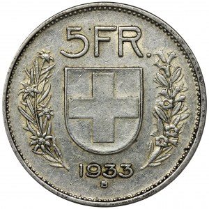 Switzerland, 5 Francs Berno 1932 B