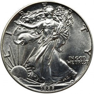 USA, 1 Dollar Philadelphia 1988 - Walking Liberty