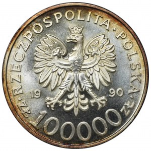 100.000 złotych 1990 Solidarność - TYP A