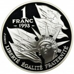 France, 1 Franc 1993 Normandy landing - original box