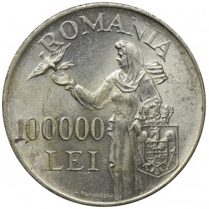 Romania, Mihai I, 100.000 Lei 1946