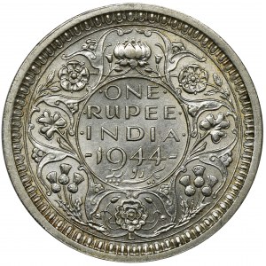 India, George VI, 1 Rupee Bombay 1944