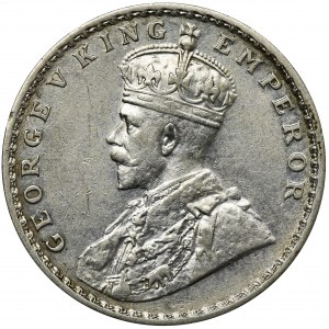India, George V, 1 Rupee Bombay 1918
