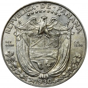 Panama, Republic, 1/2 Balboa 1930