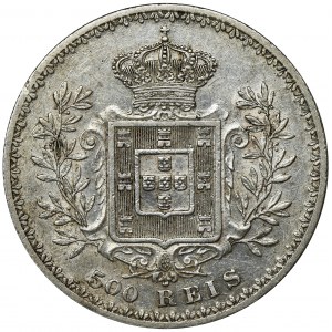 Portugal, Carlos I, 500 Reis 1896