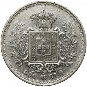 Portugal, Carlos I, 500 Reis 1899