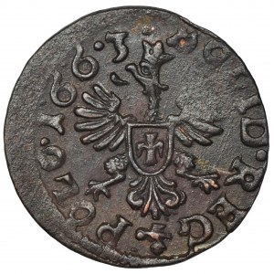 John II Casimir, Schilling Ujazdów 1663 - ex.Marzęta, RARE