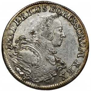 Brandenburg-Prussia, Silesia, Friedrich II, 1/4 Thaler Breslau 1754 B