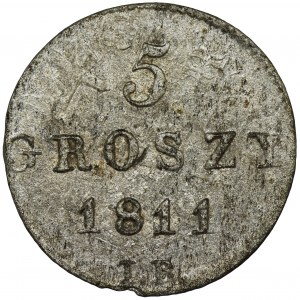 Duchy of Warsaw, 5 Groschen Warsaw 1811 IB