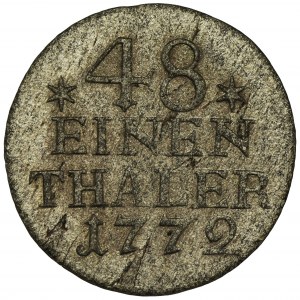 Germany, Brandenburg-Prussia, Friedrich II, 1/48 Thaler Berlin 1772 A